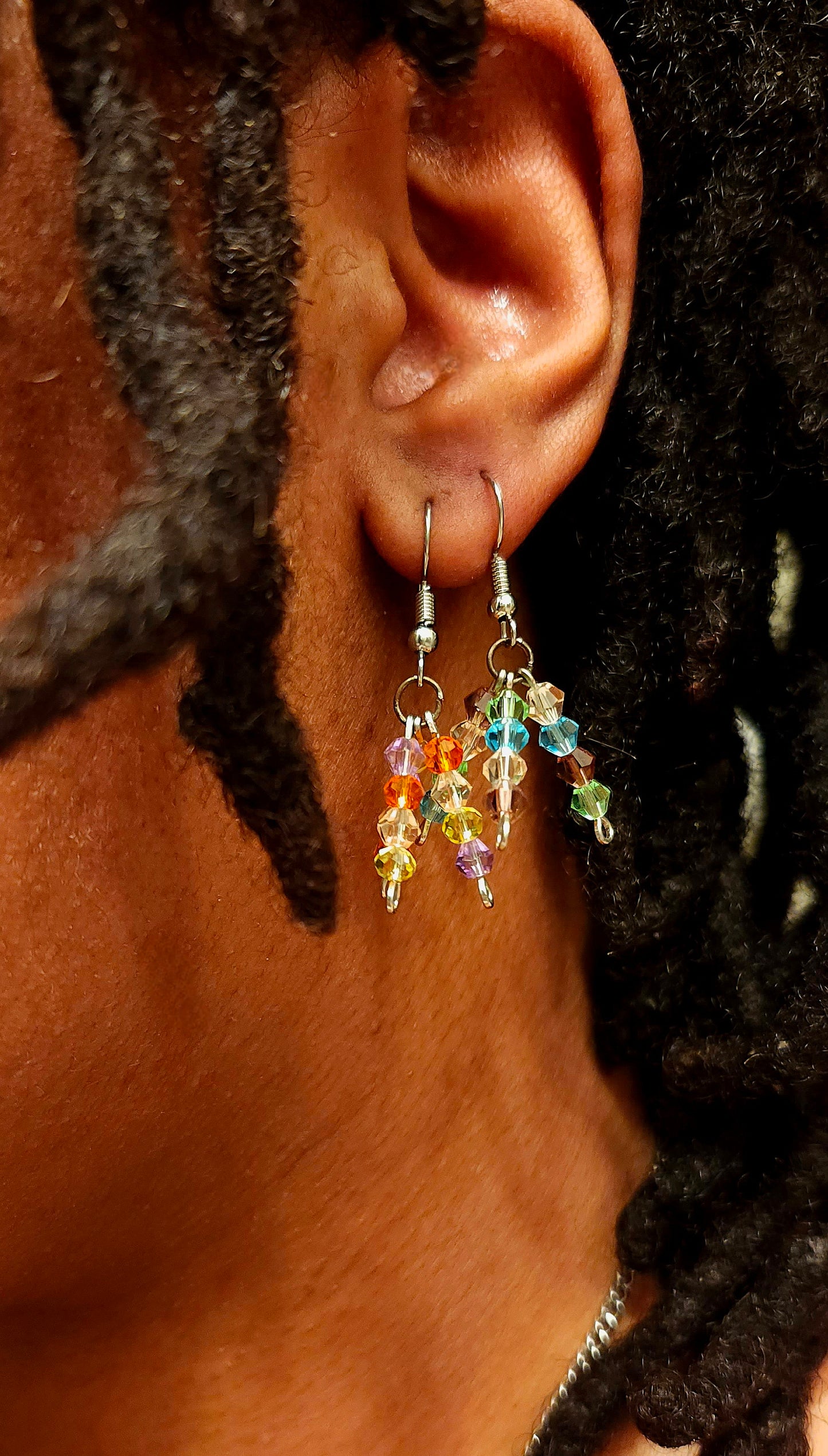 Triple Strand Earrings