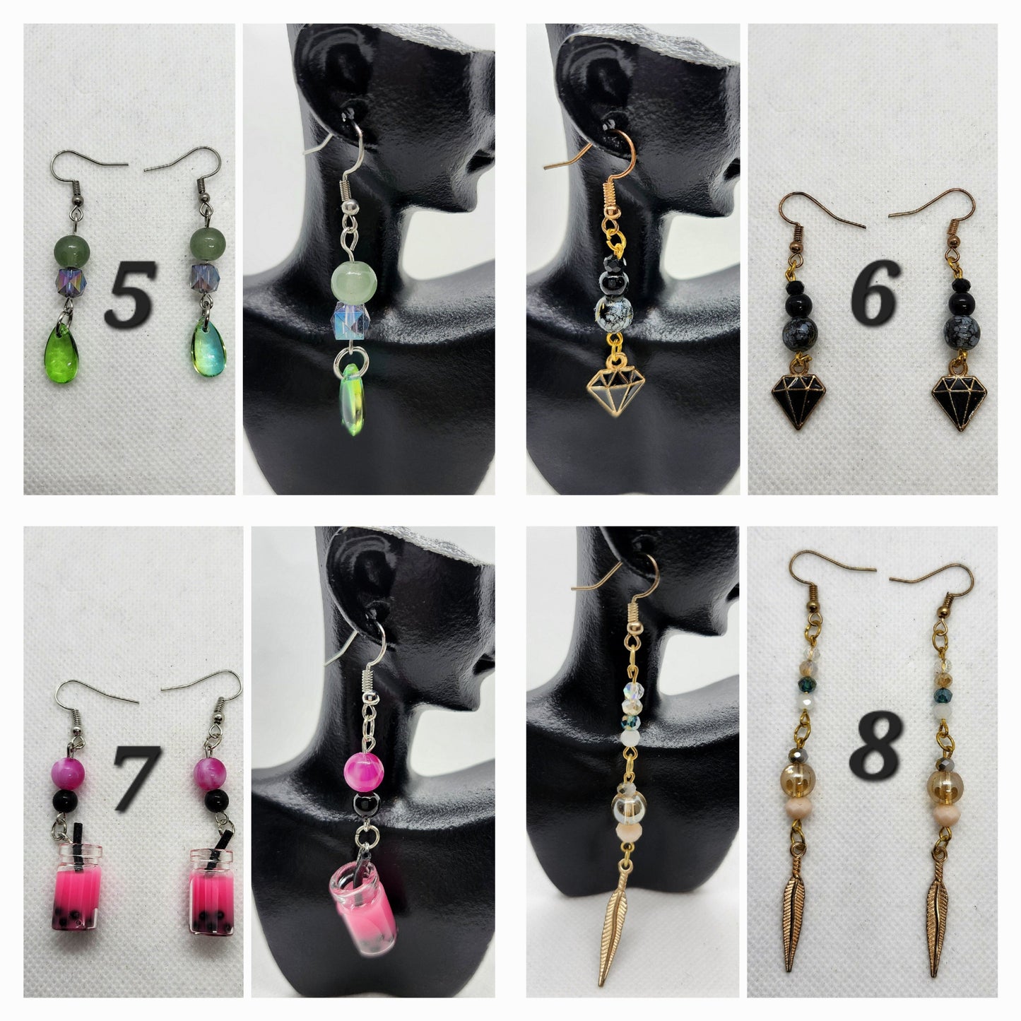 Dangle Charm Earrings